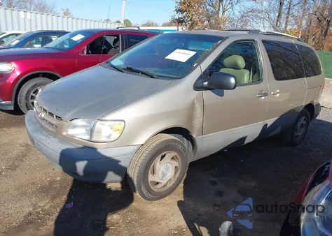 2000 Toyota Sienna Le from USA, damaged, VIN 4T3ZF13C4YU224316